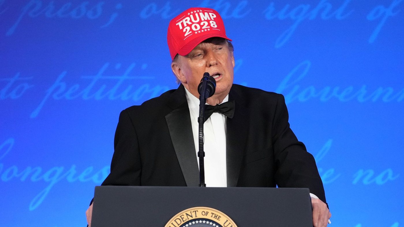 Trump mixes jokes with jibes at press dinner - and says he'll run for president again