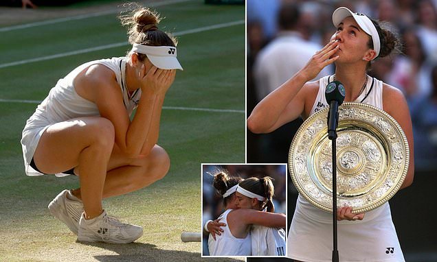 Linda Noskova overcomes five championship point scare to win Wimbledon title