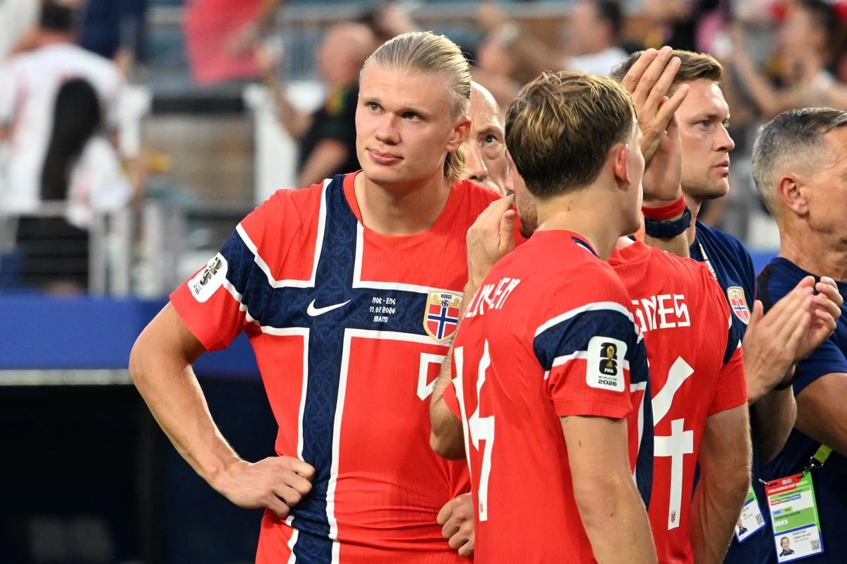 Erling Haaland substituted by Norway despite needing goal against England