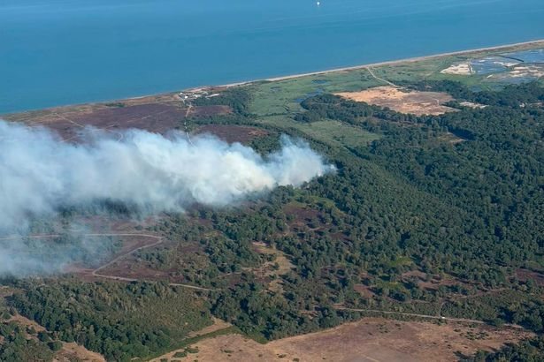 Major Incident Declared as Wildfire Sweeps Dunwich Heath in Suffolk